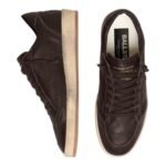 Golden Goose Ball Star in dark brown leather with tone-on-tone leather star(men) - Image 3
