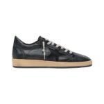 Golden Goose Ball Star in black nappa with suede star and nappa heel tab (men)